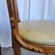 Set of 4 Vintage Bentwood Dining Chairs: Cane Back, Leather Seat, Thonet St