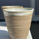 Set of 3 cups / mug in Indonesian ceramic (black, matte brown & speckled glazed)