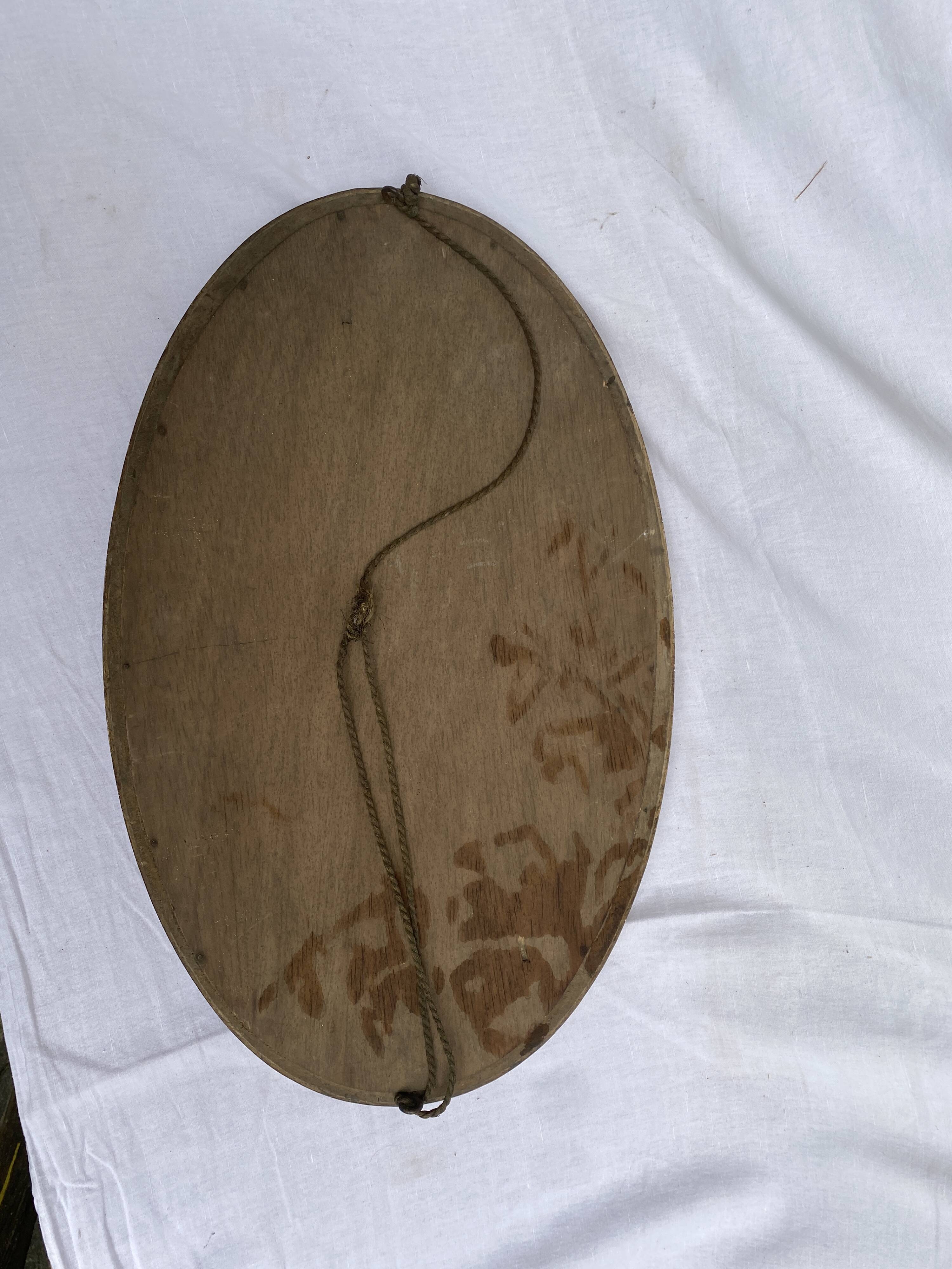 Mirror oval art deco 60x36cm