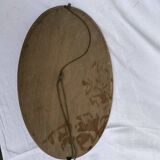 Mirror oval art deco 60x36cm