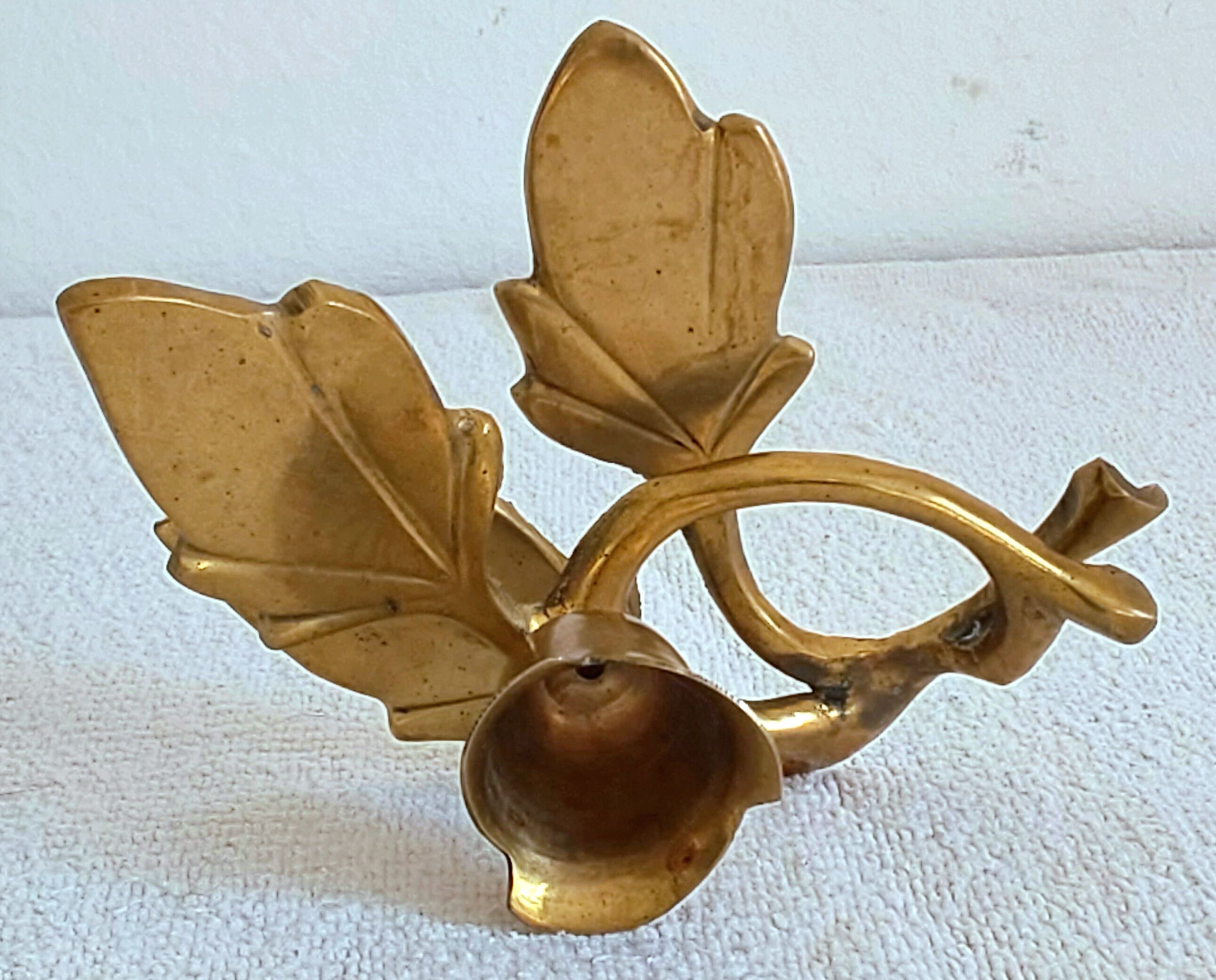 Bougeoir en laiton vintage