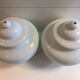 Duo Jar Style Lamp Bases Glazed White Porcelain Decorative Art Living Room
