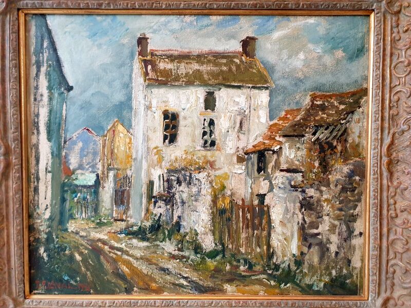 Fernand Laval (1886/95-1966) - Oil on canvas - "Rue de village" - Signed lower left 1951