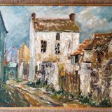 Fernand Laval (1886/95-1966) - Oil on canvas - "Rue de village" - Signed lower left 1951