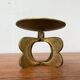 Mid-century brutalist metal candlestick, 1960s
