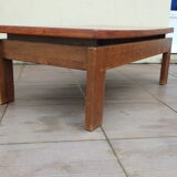 Vintage leather coffee table