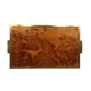 Mid-century Vienna straw picture frame, Italy 1970s
