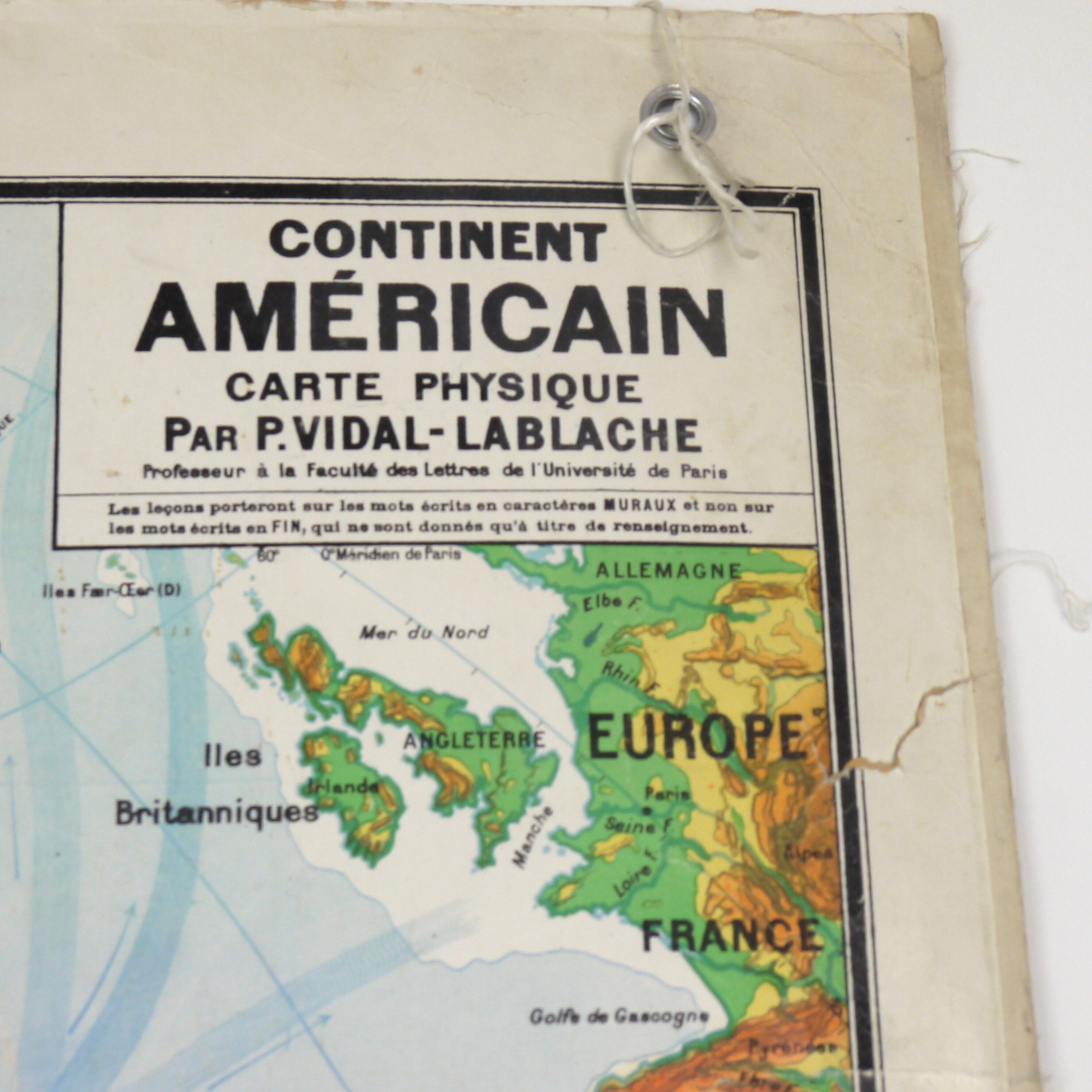 Vidal-Lablache - American Continent map