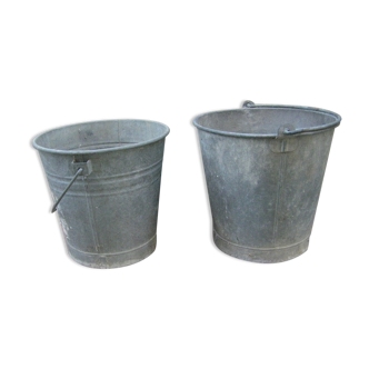 Two vintage buckets