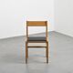 Chaise en Acajou Blond par André Sornay, circa 1960