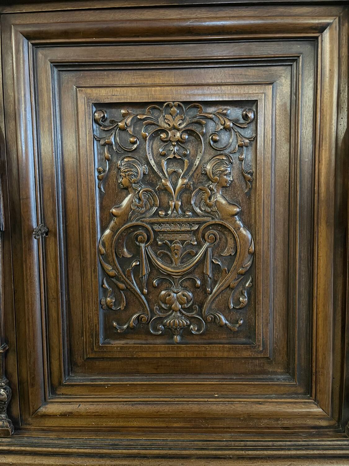 Pair of glass-fronted library cabinets