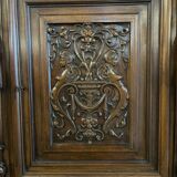 Pair of 2-part glass-fronted bookcases