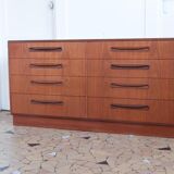 Double chest of drawers Gplan Fresco teak