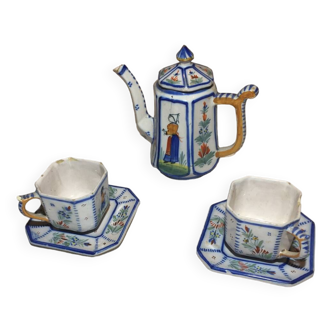 Henriot Quimper coffee service