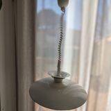 White metal pendant light