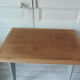 Desserte vintage vert de gris plateau en bois