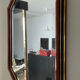 Vintage wooden mirror and beveled mirror