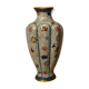 Asian vase in walled brass