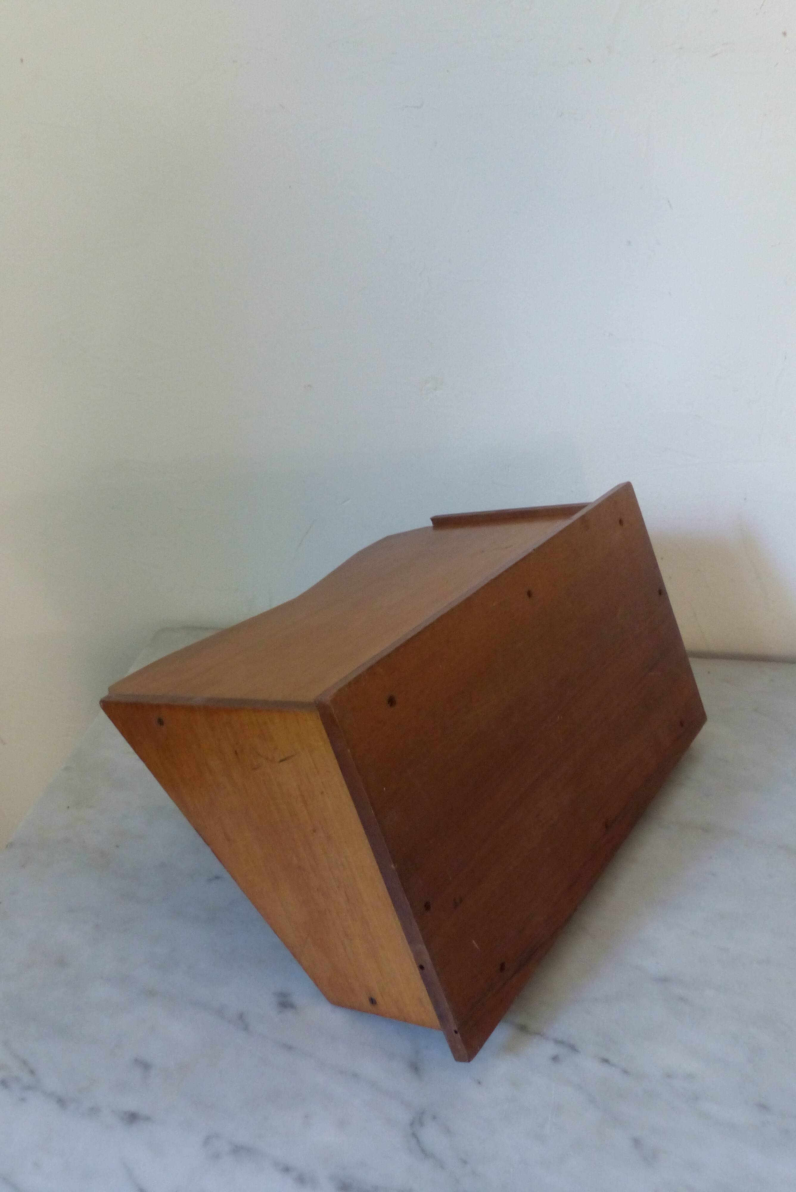 Art Deco wooden mail sorter