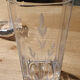 6 verres en cristal gravés épis
