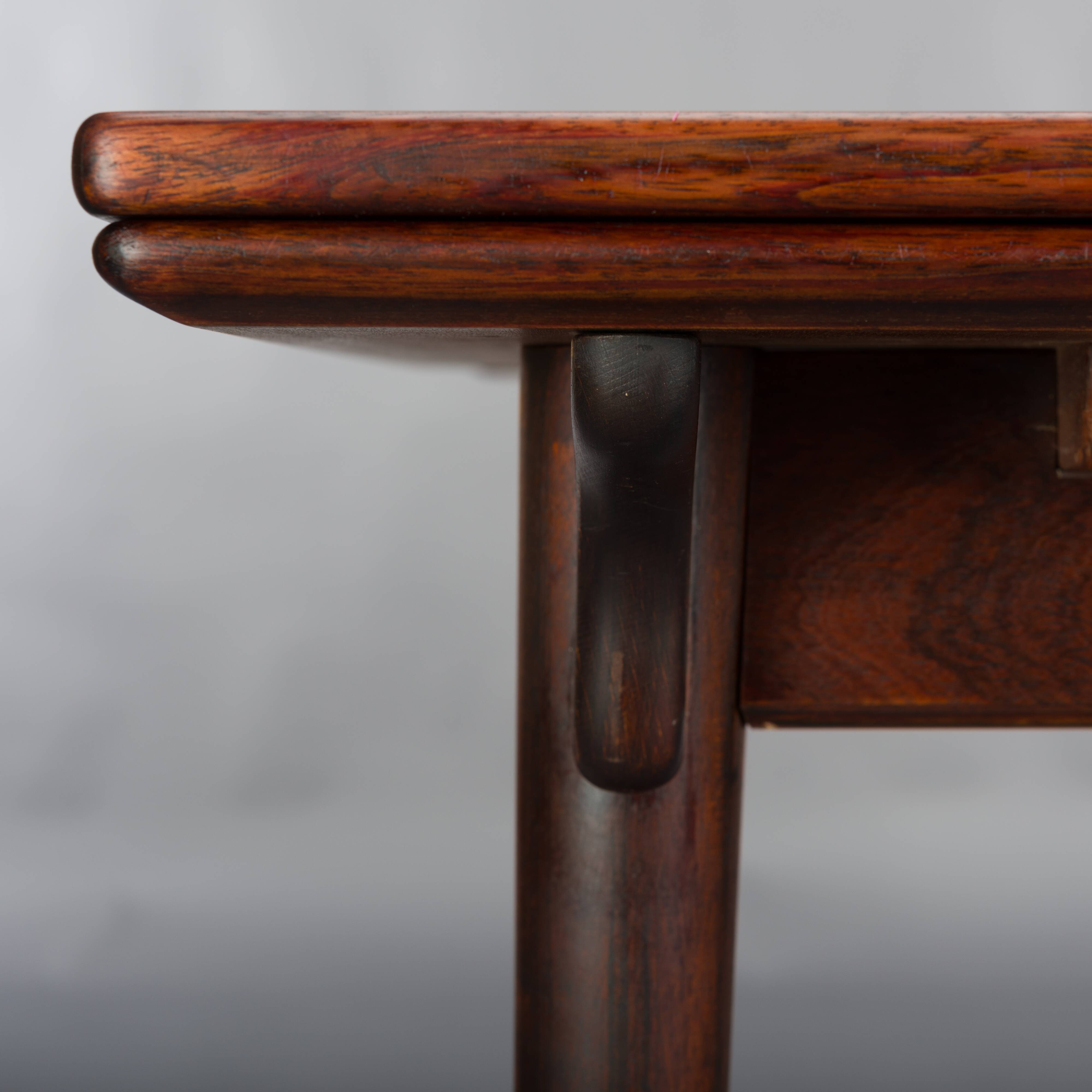 Danish gunni extendable rosewood model 54 dining table for Omann Jun Møbelfabrik, 1960s