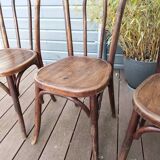 Trio of Baumann bistro chairs 1920