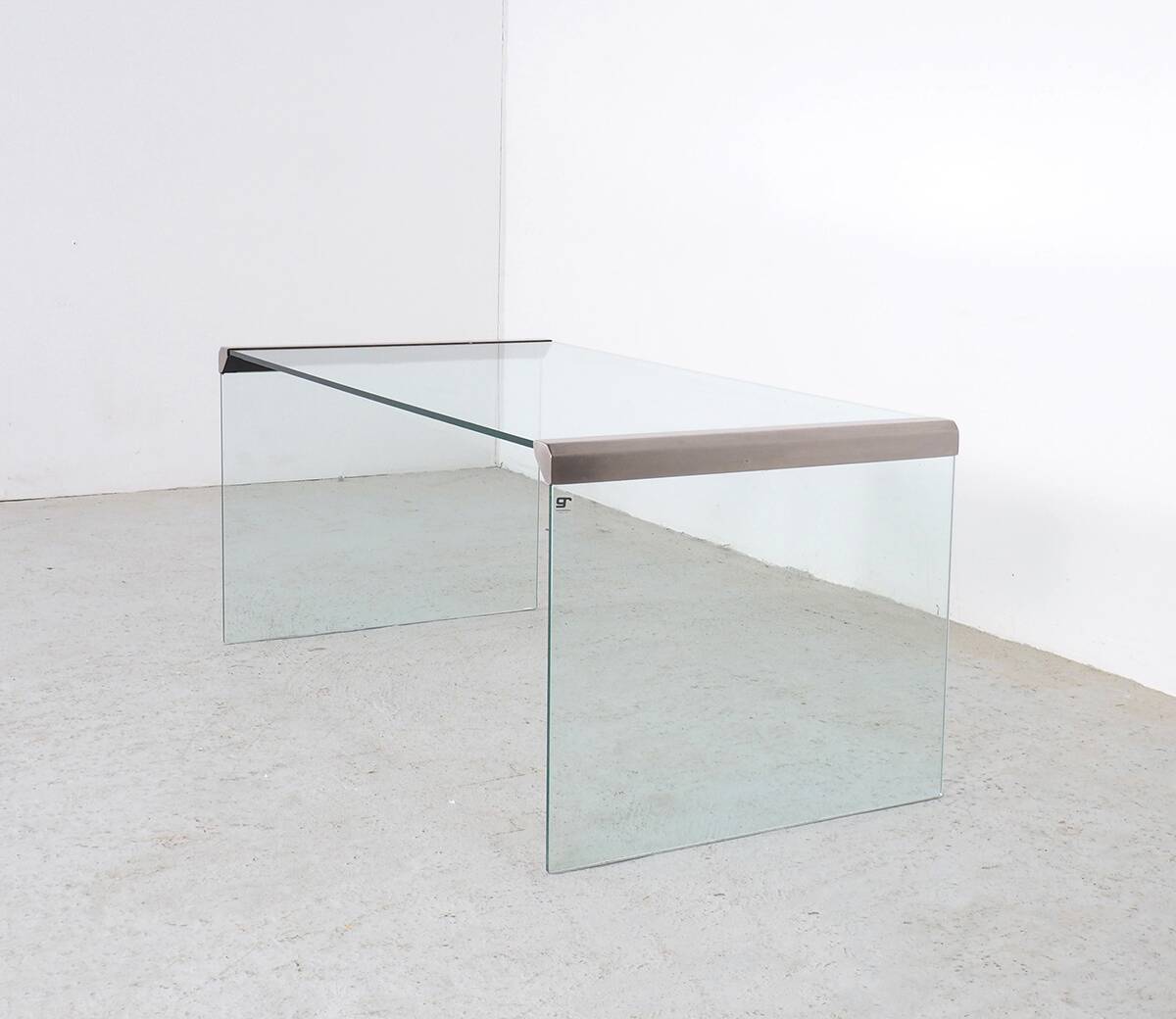 T35 Glass Nesting Tables by Pierangelo Gallotti for Galotti & Radice, 1970s, Set of 3