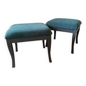 Paire de tabouret bas