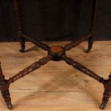 Side table English inlaid wood