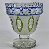 Vase en cristal de Bohème Fin XIXe