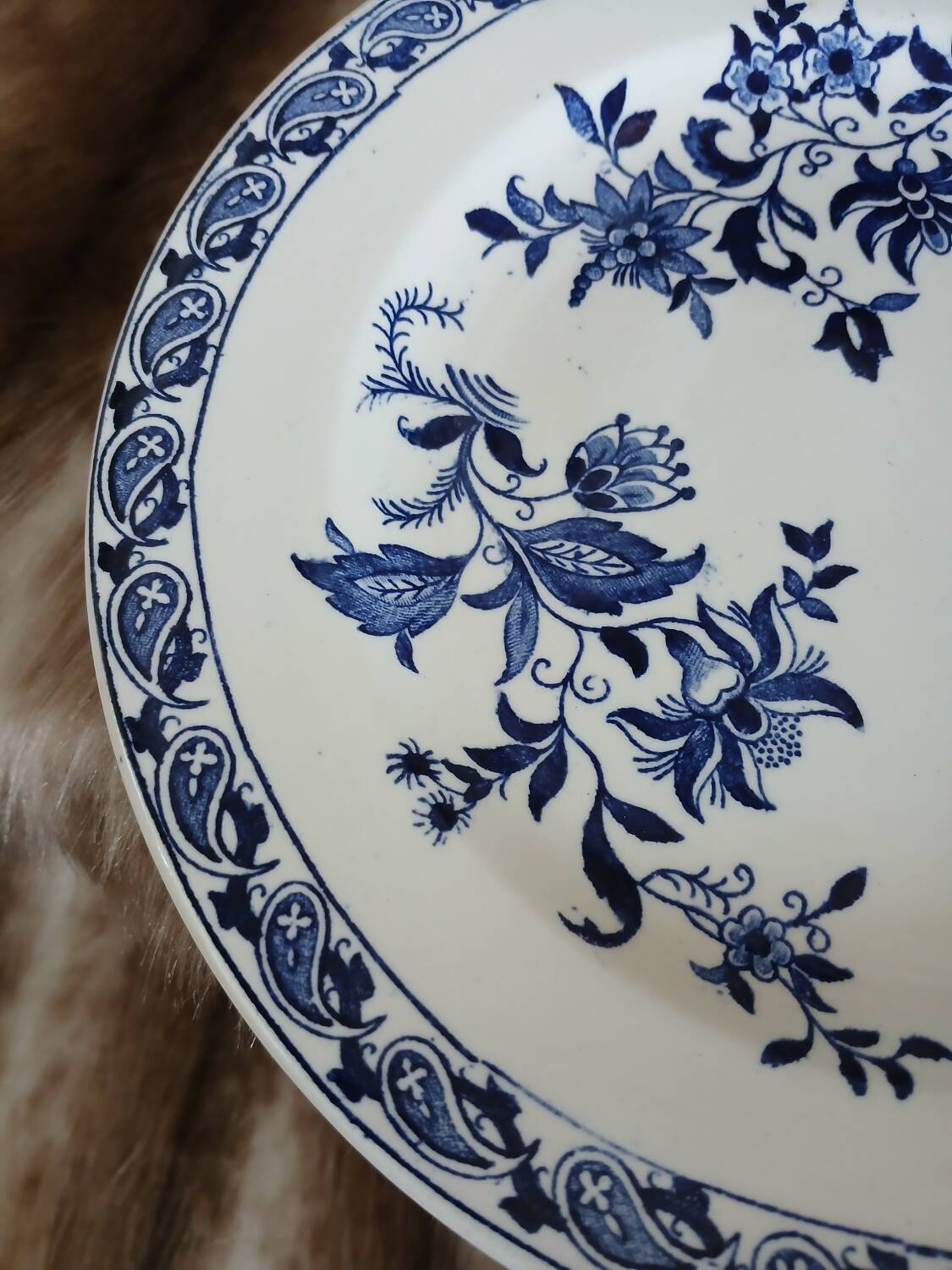 Small antique dish in ironstone