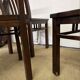 Série de 6 chaises en bois Acajou