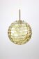 Glass ball suspension by Doria Leuchten Germany 1960s
