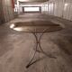 70's table Smoked glass, chrome legs