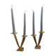 a pair of 1950s Scandinavian brass candlesticks
