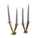 a pair of 1950s Scandinavian brass candlesticks