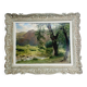 Oil on canvas - the river