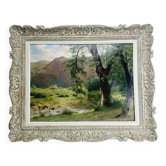 Oil on canvas - the river