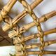 Sun diameter 46cm vintage rattan mirror