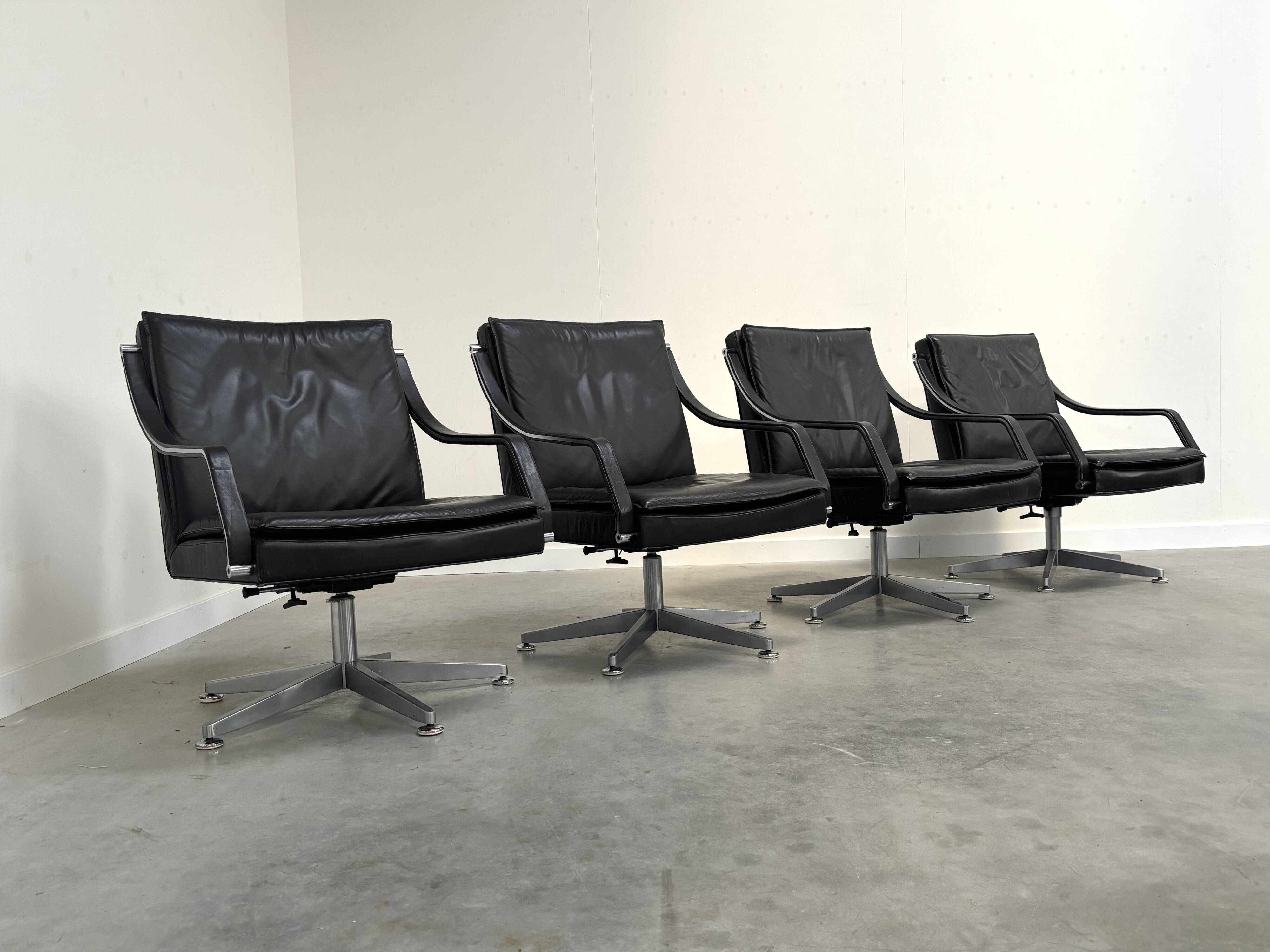 Chaises de conférence Walter Knoll, années 1980