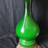 Lampe faience verte