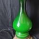 Lampe faience verte