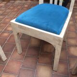 Vintage chairs and white marble design