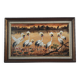 Old oil painting representing a landscape