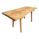 Antique butcher's table, work table, dining table, side table, oak