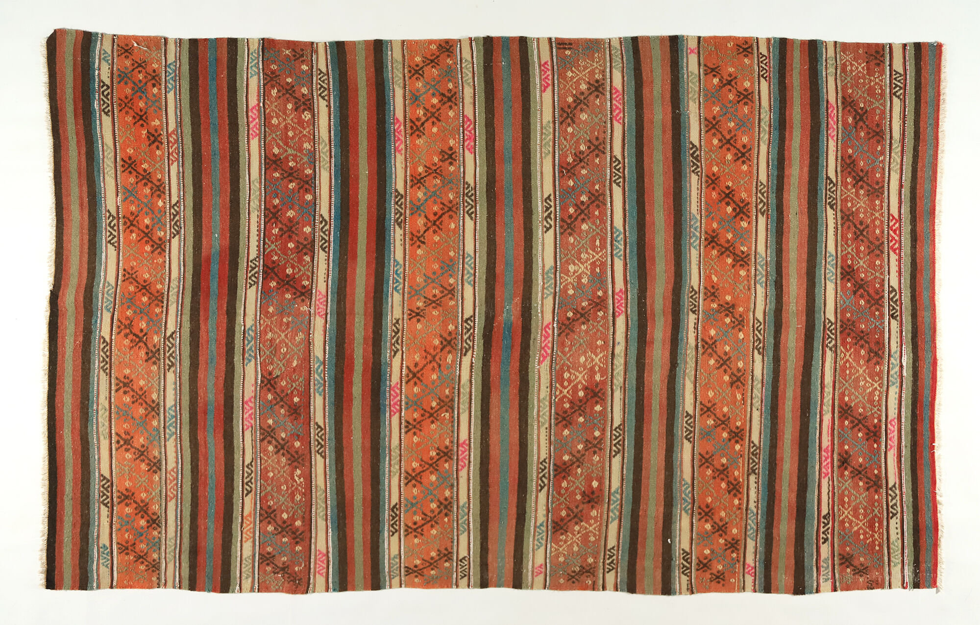 Anatolian handmade kilim rug 258 cm x 167 cm
