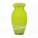 1970s modern glass vase, Farbglashutte Lauscha Thüringen, Germany