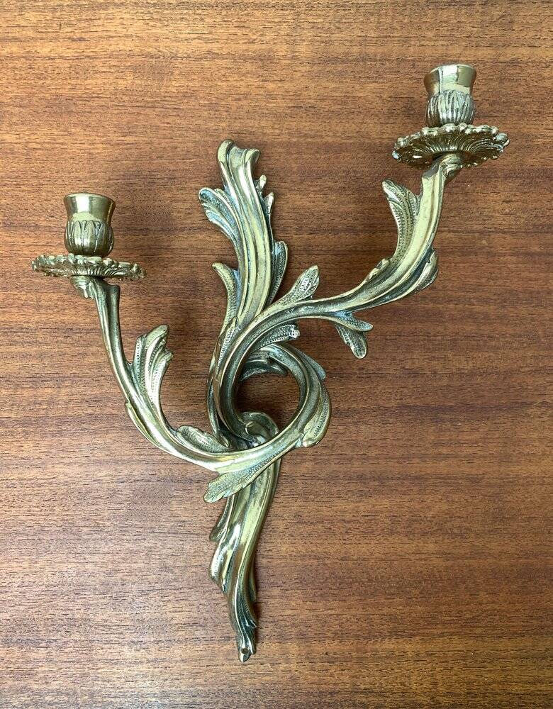Pair of vintage Italian wall candle holders