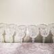 6 verres à vin en cristal