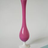 Candy pink opaline soliflore vase, 1950